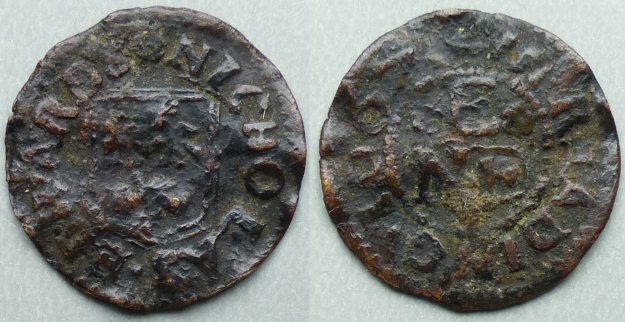 Reading, Nicholas Edwards 1667 halfpenny